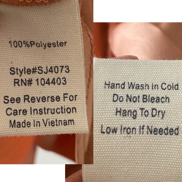 Sweet Wanderer Copper Wrap Blouse with Faux Satin Look and Feel Size Large - Picture 9 of 9